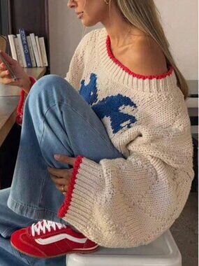 Kissy Fish Oversized Sweather